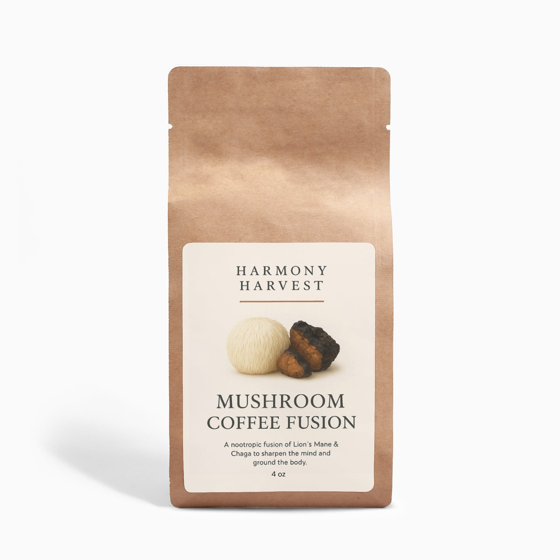 Mushroom Coffee Fusion - Lion’s Mane & Chaga 4oz