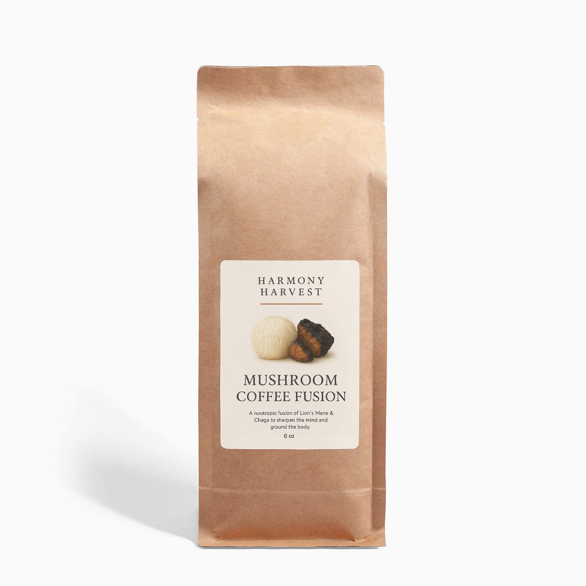Mushroom Coffee Fusion - Lion’s Mane & Chaga 16oz