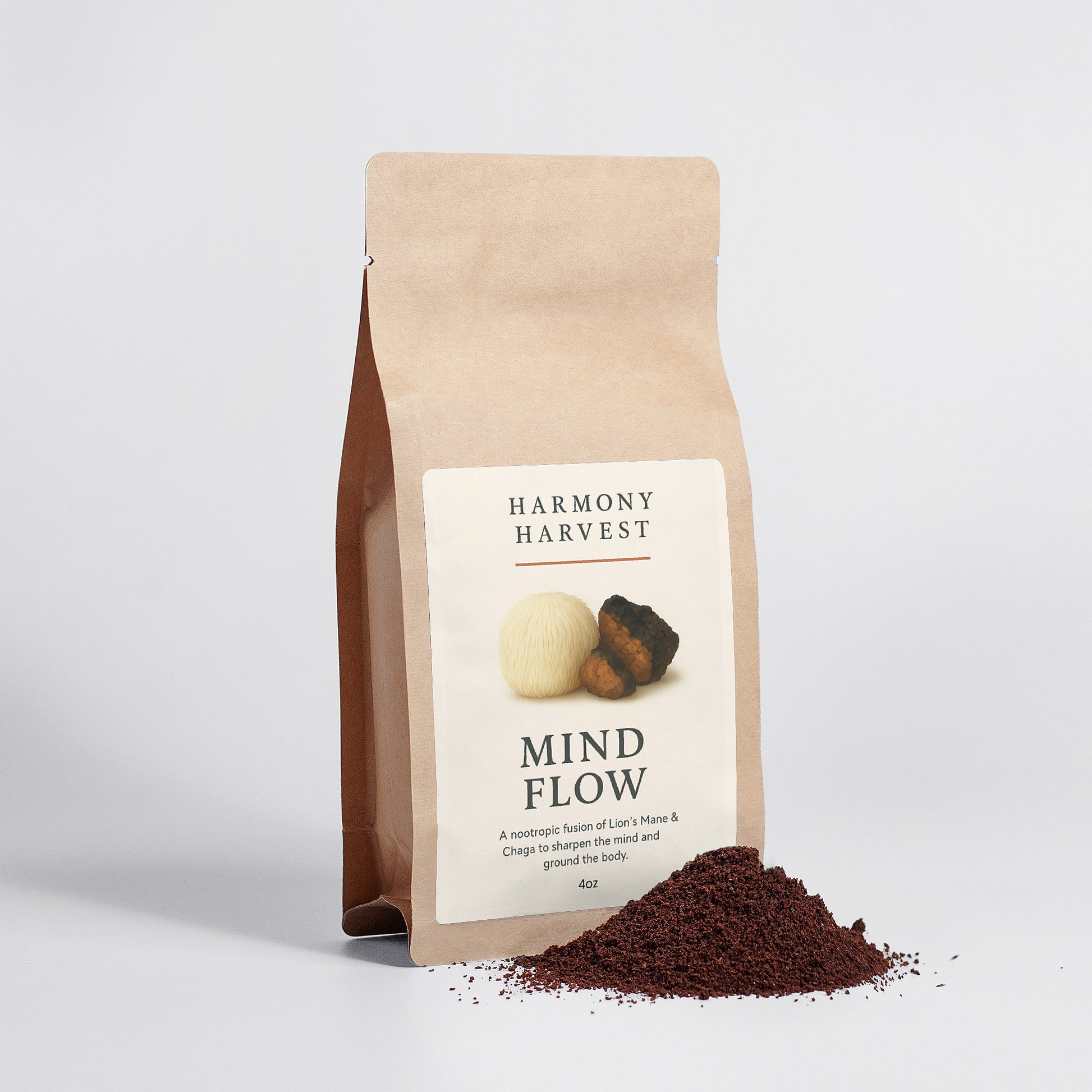 Mind Flow - Lion’s Mane & Chaga 4oz