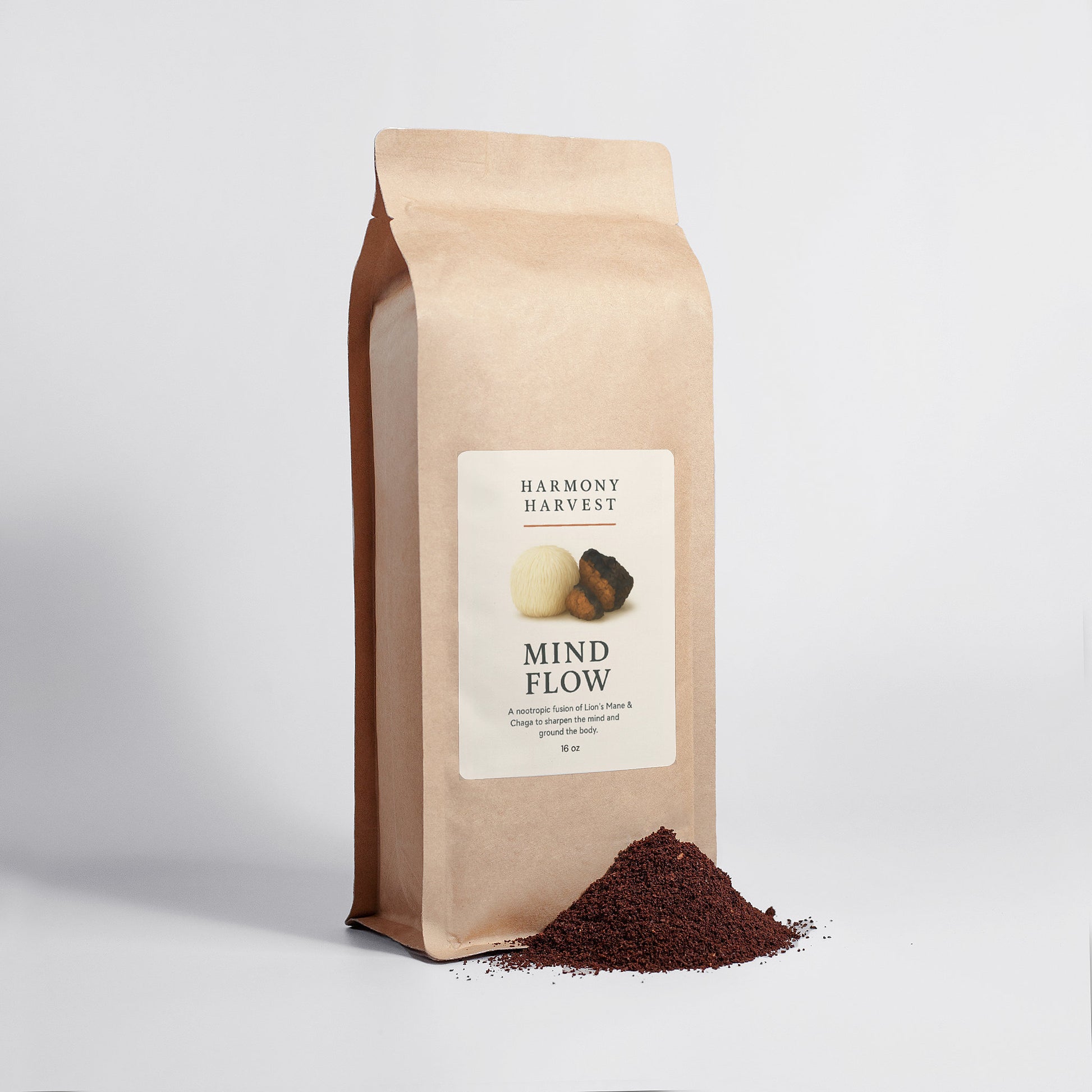 Mind Flow - Lion’s Mane & Chaga 16oz