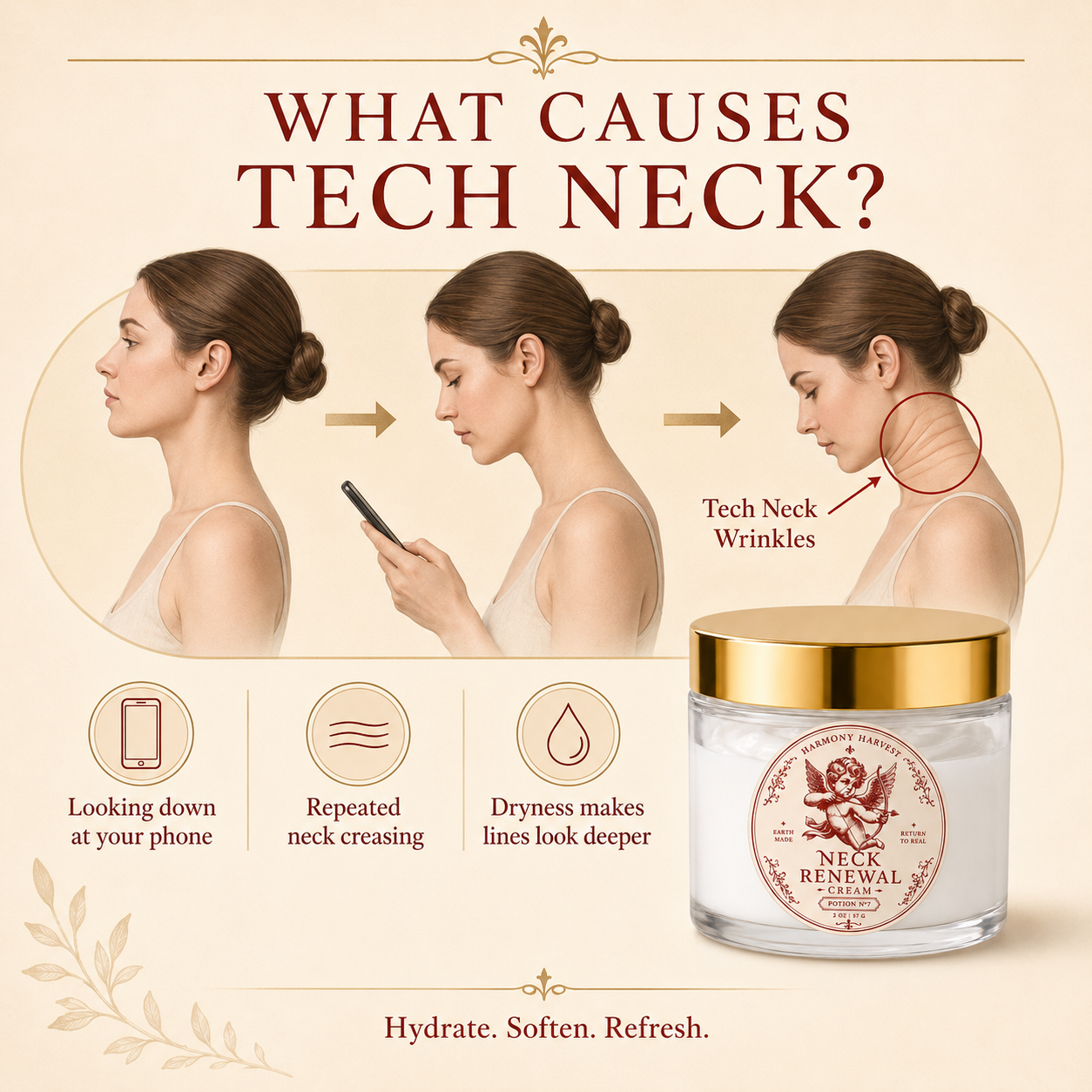 Neck Firming Cream Lift for Wrinkle Neck, Lines & Loose Skin