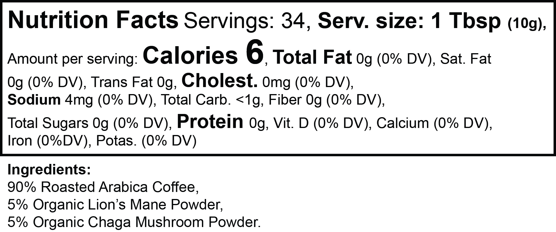 Mind Flow Mushroom Coffee - Medium Roast Arabica Beans with Organic Lion's Mane & Chaga, Low Acidity Adaptogen Coffee for Focus & Energy, Made in USA - 12 oz